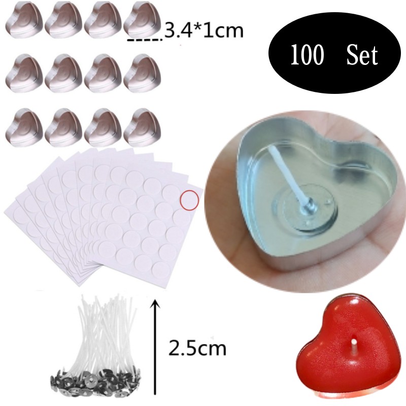 Candle Making Kits - 100 ensembles de bougies chauffe-plat vides