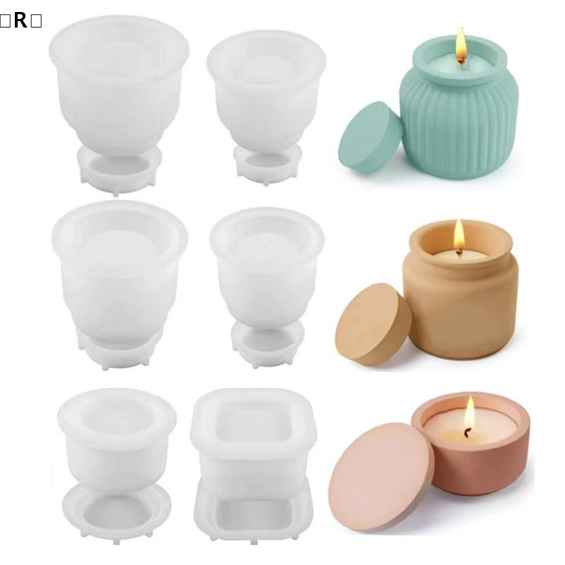 Candle Making Jars With Lids - 、1R Deel1set Moule en silicone pour