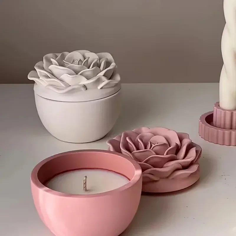Candle Making Jars With Lids - Moule en silicone de qualité supérieure