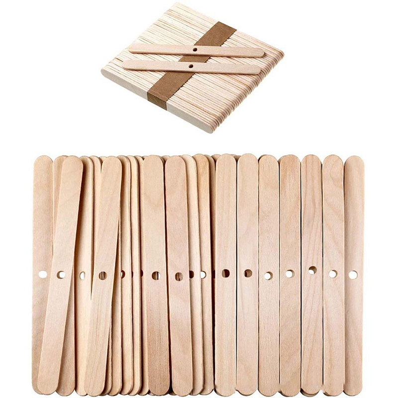Candle Making Wicks - ● 50 supports en bois pour