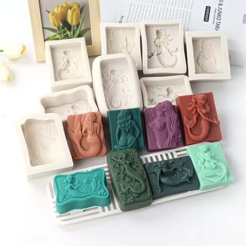 Candle Making Business - Moule en silicone 3D sirène style