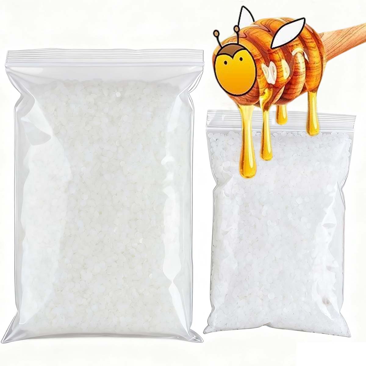 Candle Making Los Angeles - Cire d'abeille blanche 200g-1000g, bougie parfumée