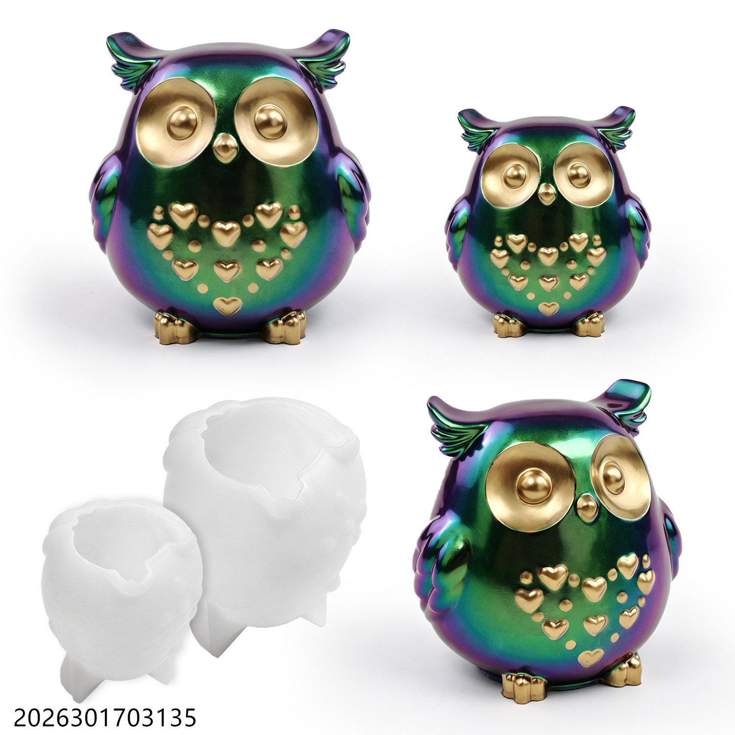 Candle Making Kits - Moule en silicone Hibou 3D en