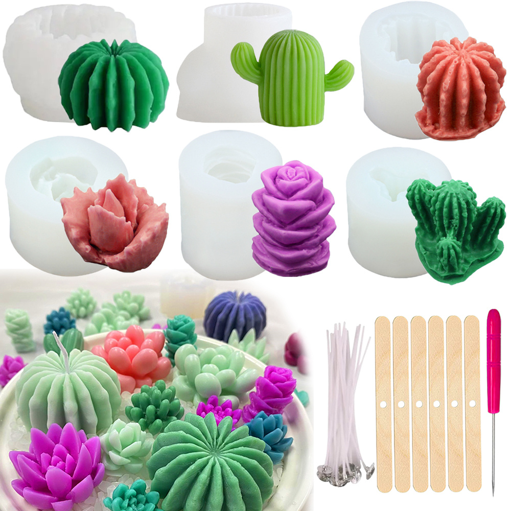Candle Making Experience - Moules à bougies succulentes en Silicone