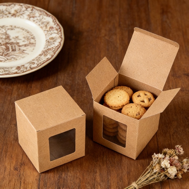 Kraft Box Candle - Boîtes en papier kraft brun avec
