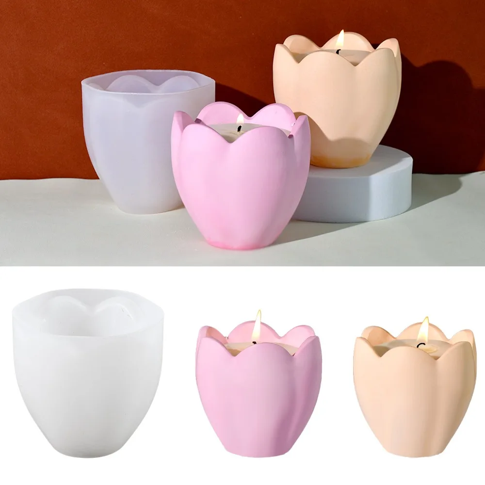 Bougeoir tulipe avec moules en - Kraft Box Candle avis et prix