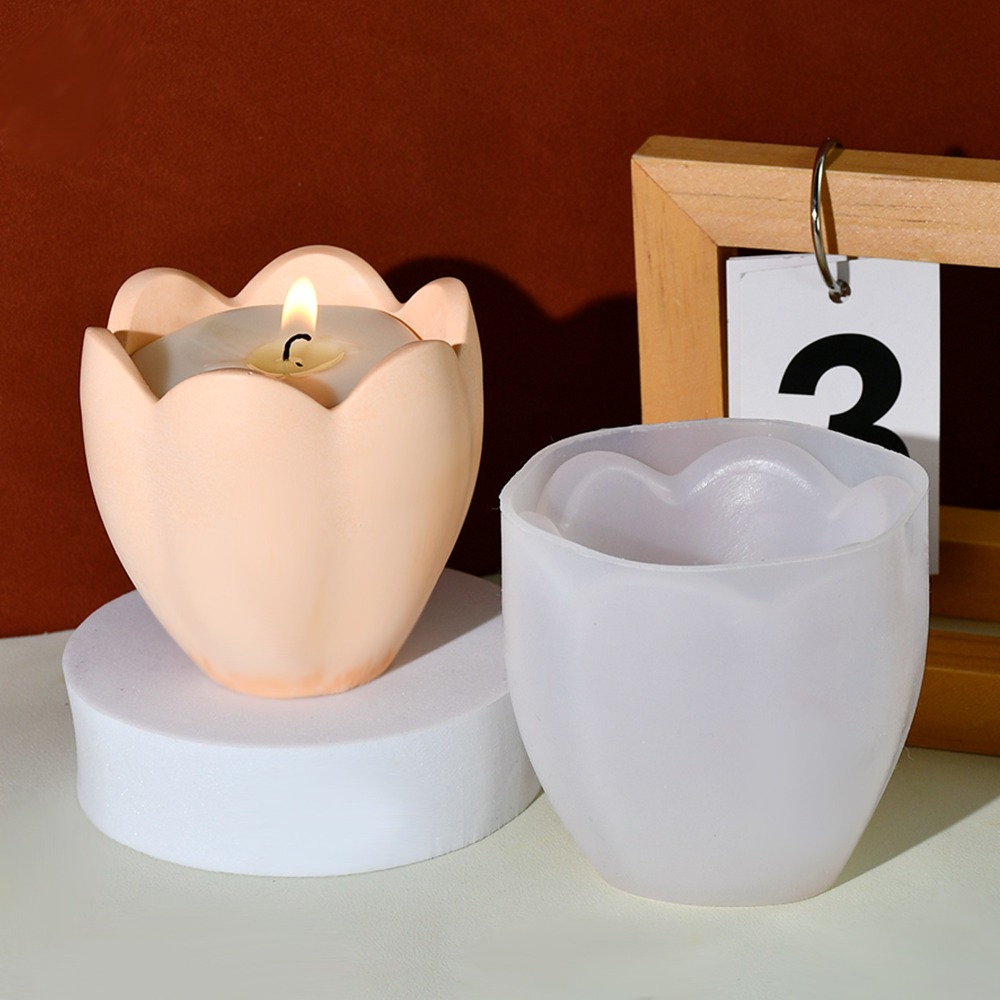 Bougeoir tulipe avec moules en - Kraft Box Candle avis et prix