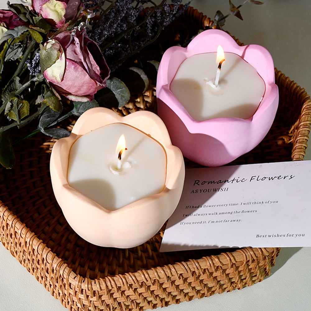 Bougeoir tulipe avec moules en - Kraft Box Candle avis et prix
