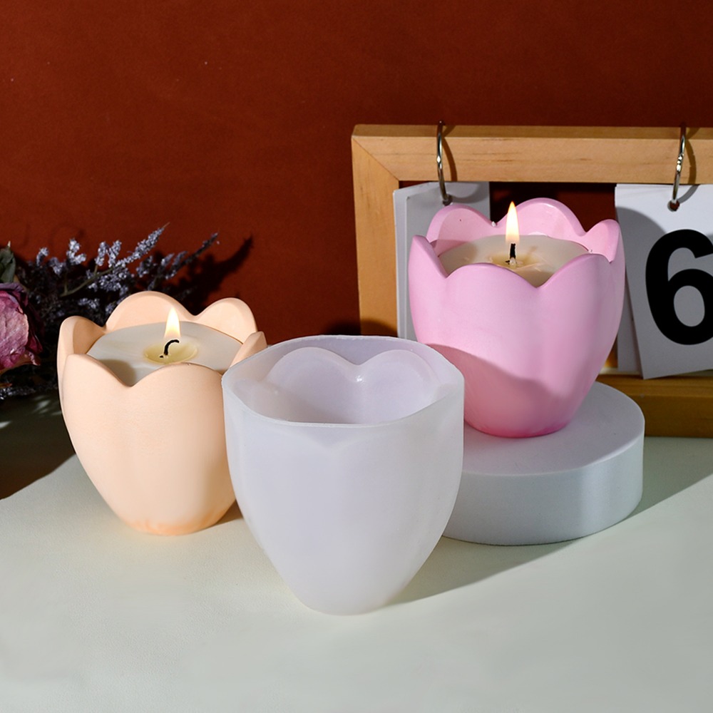 Bougeoir tulipe avec moules en - Kraft Box Candle avis et prix