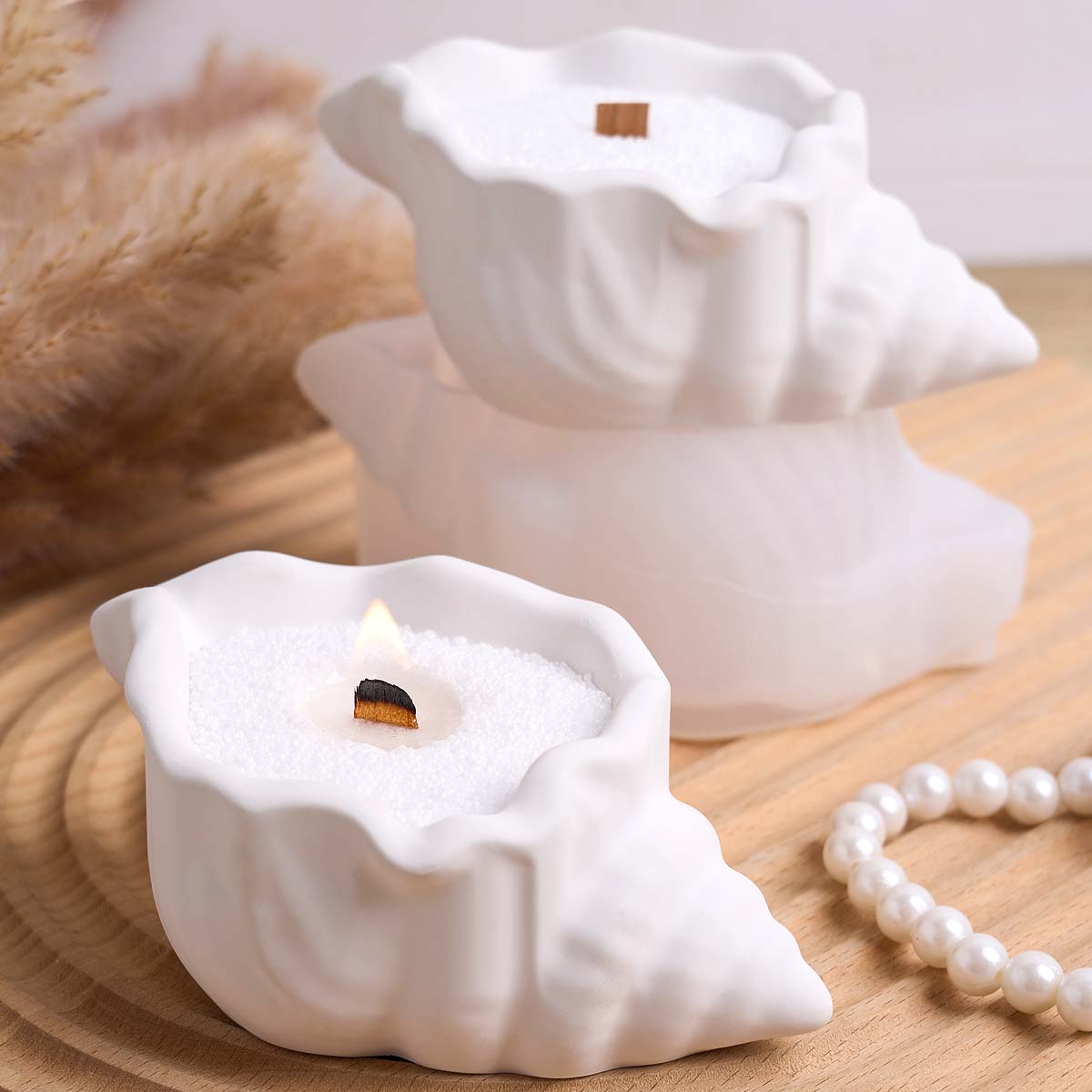 Pot de bougie en forme de conq - Kraft Box Candle avis et prix