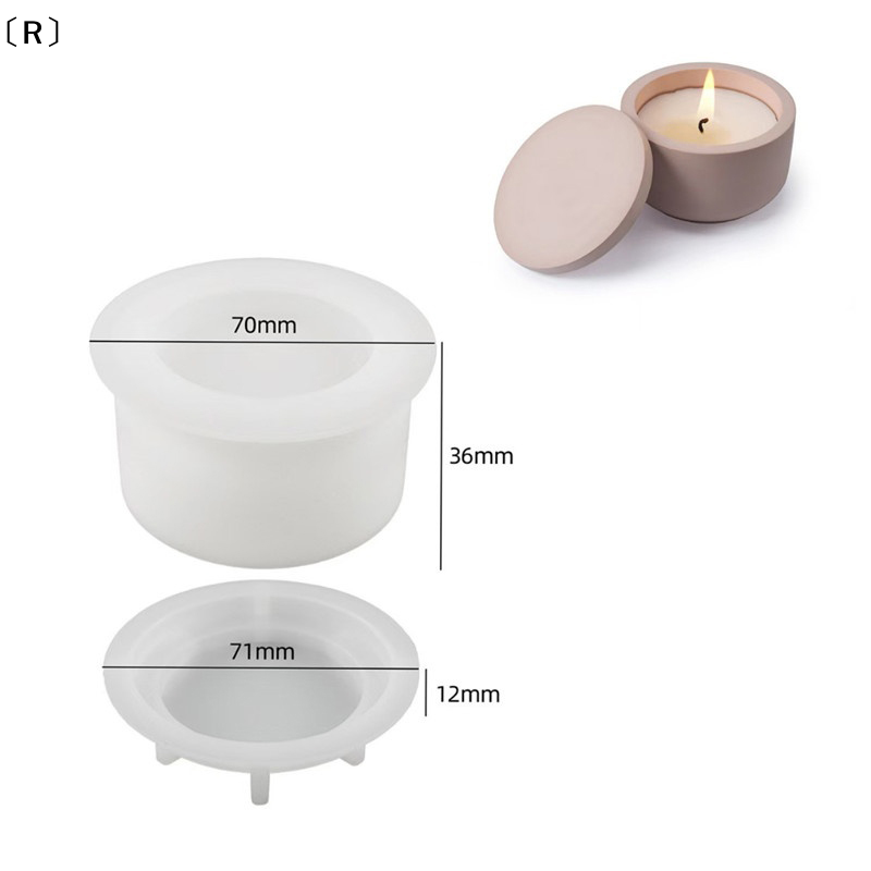 、1R Deel1set Moule en silicone - Candle Making Jars With Lids avis et prix