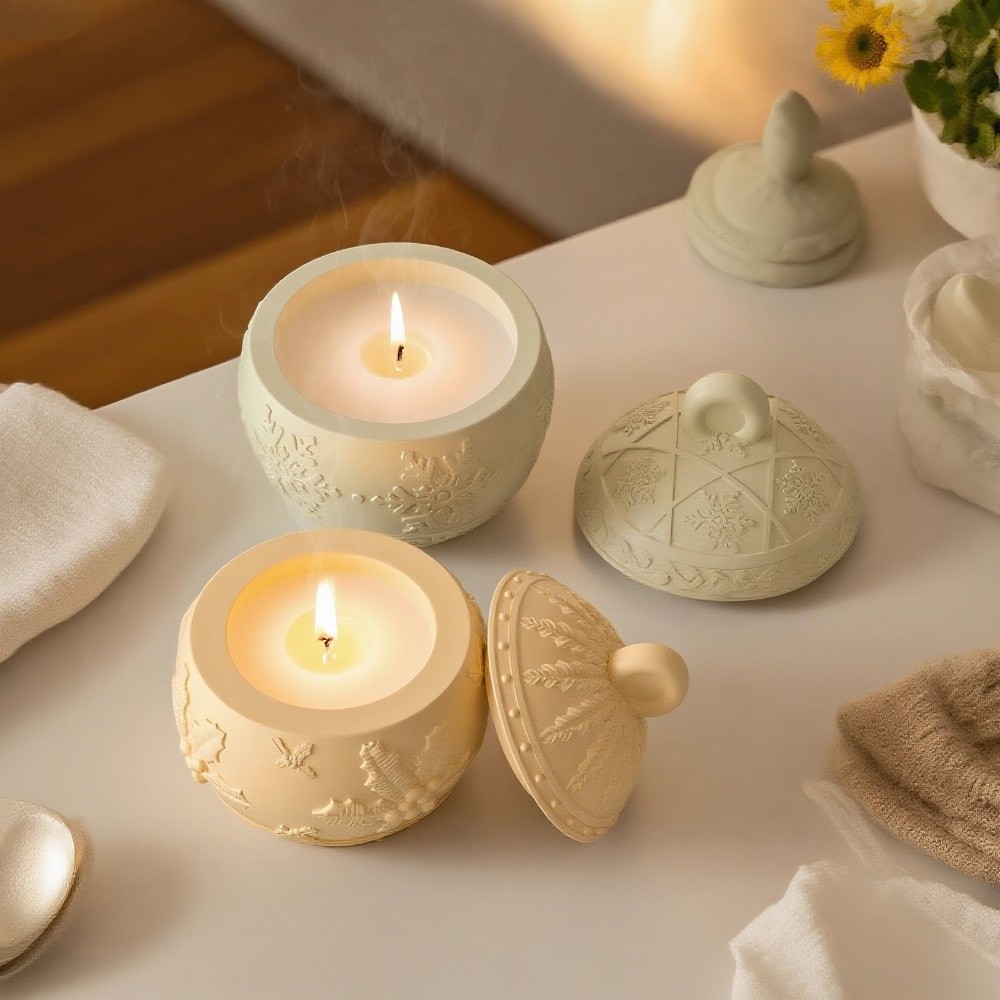 Nouveau moule en silicone pour - Candle Making Jars With Lids avis et prix