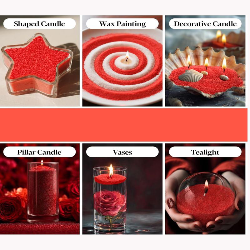 Bougies nacrées de sable vert  - Candle Making Kits avis et prix