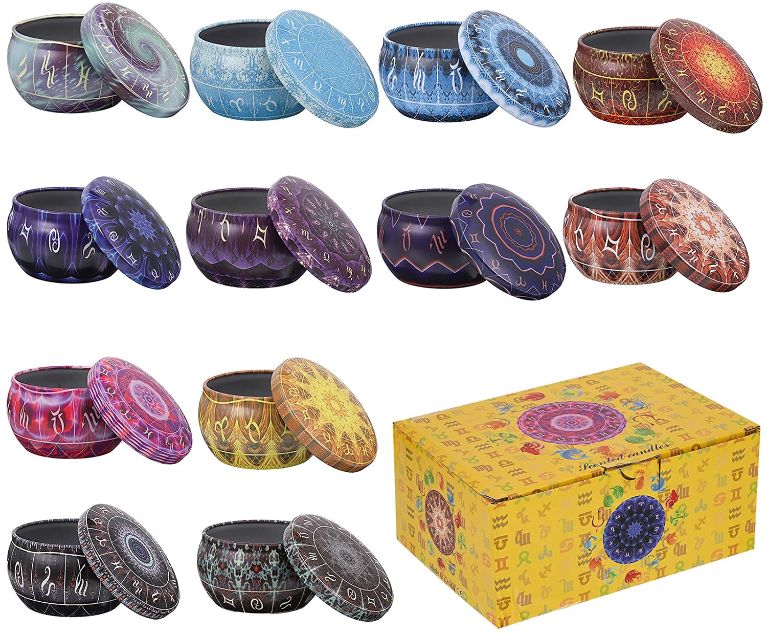 Paquet de 12 boîtes à bougies  - Candle Making Jars With Lids avis et prix