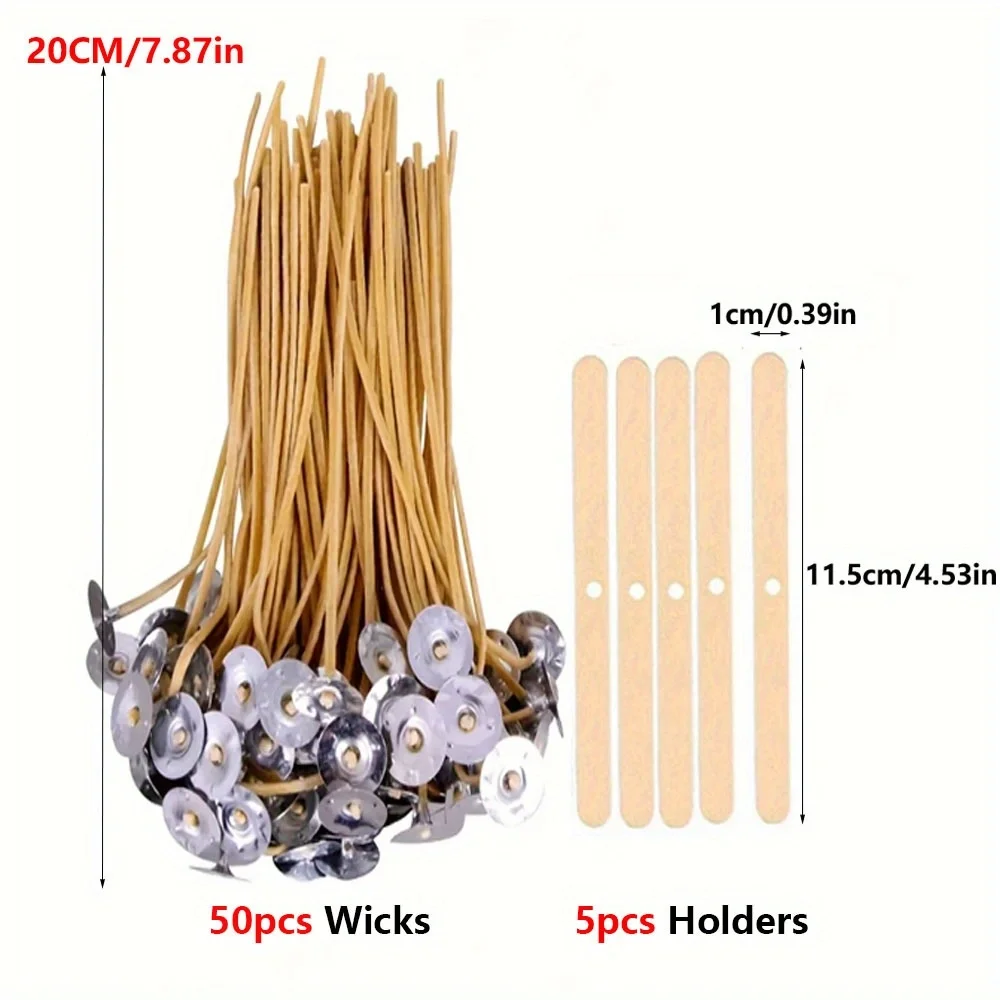 Mèches de bougie 50 pièces 8 p - Candle Making Wicks avis et prix