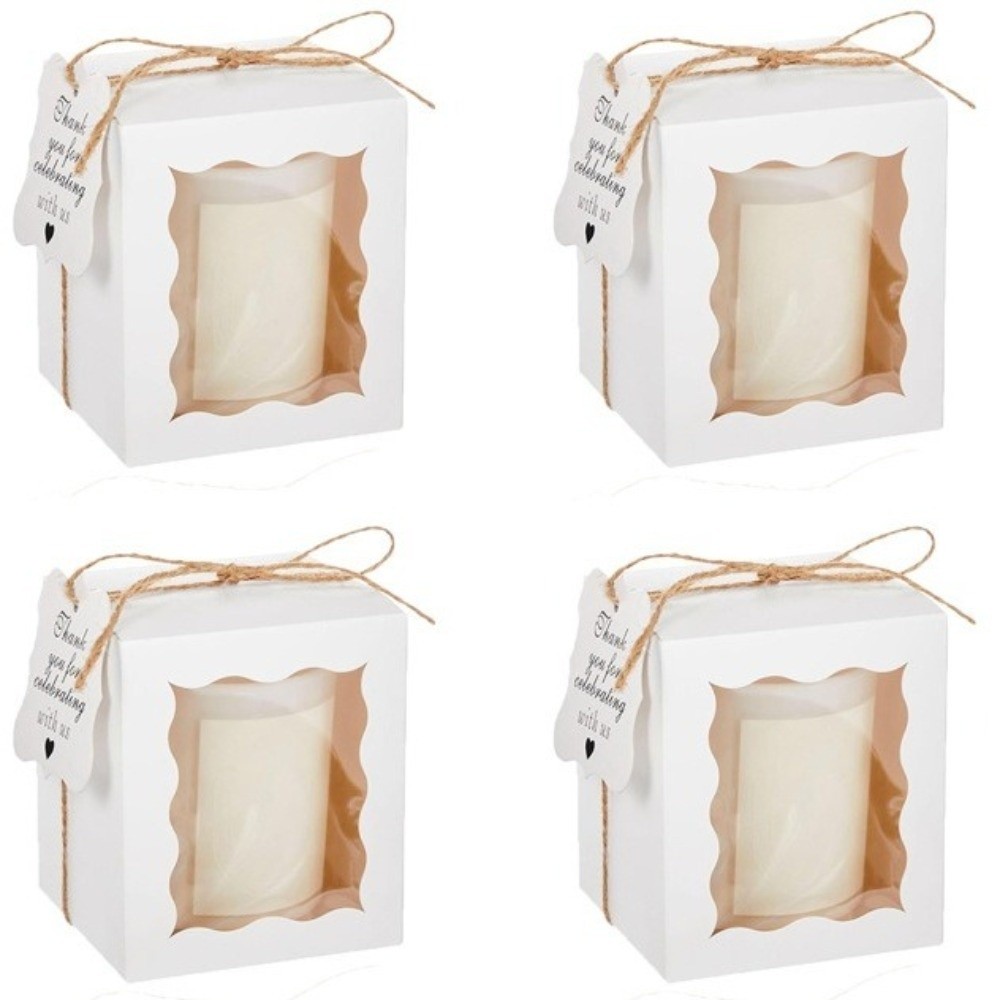 10 boîtes cadeaux en papier kr - Kraft Box Candle avis et prix