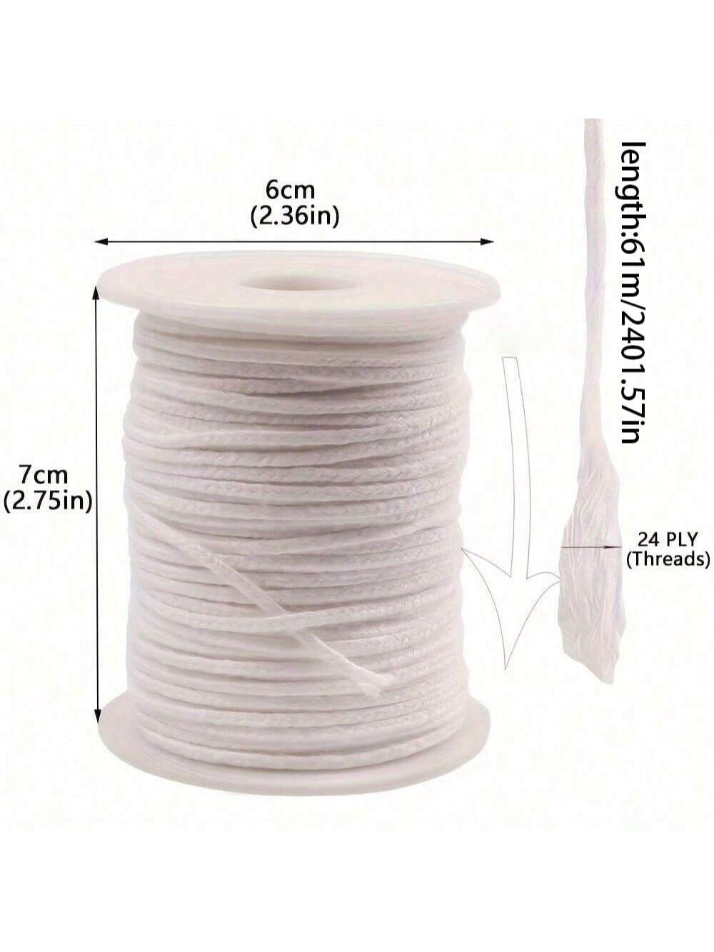 Un mèche sans fumée de 2401.57 - Candle Making Wicks avis et prix