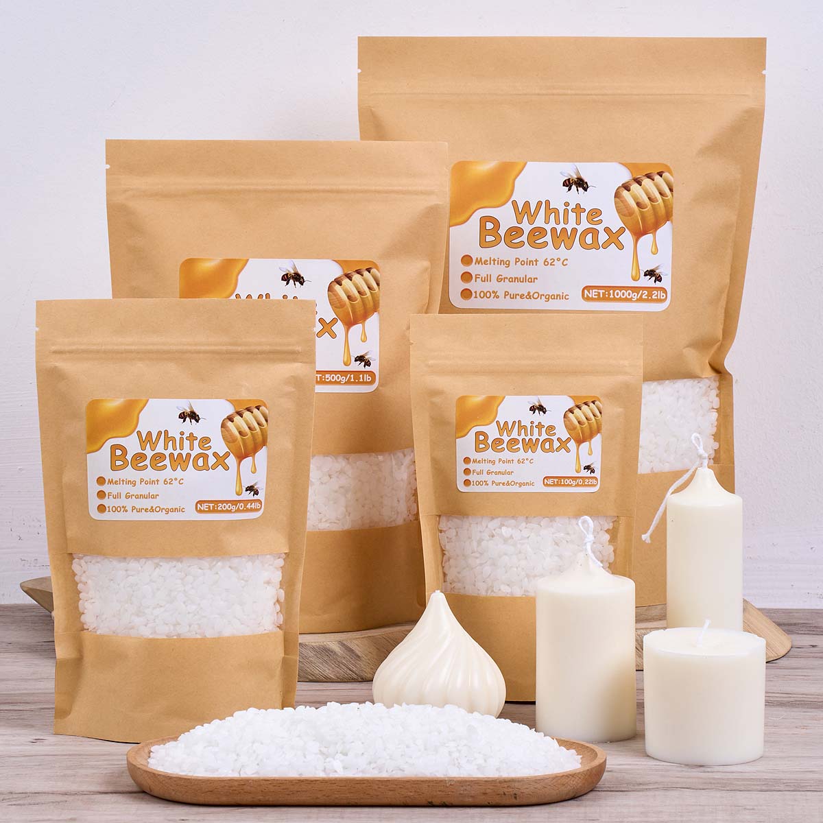 Cire d'abeille blanche Pure na - Candle Making Wicks avis et prix